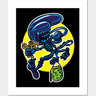 Xenomorph Trick or Treater Posters and Art